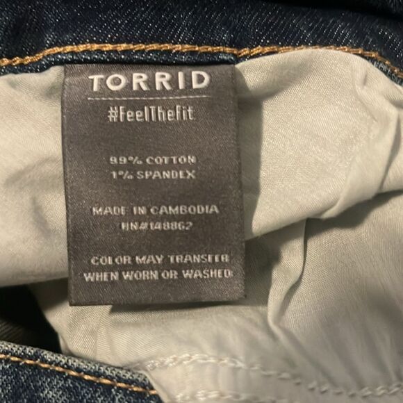 Torrid high-rise straight, classic denim jeans, plus size 3x - Picture 5 of 5